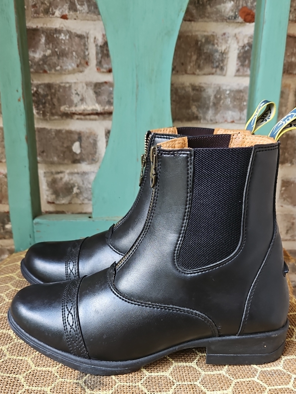 Moretta Black Clio Faux Leather Comfortable Stylish Boots